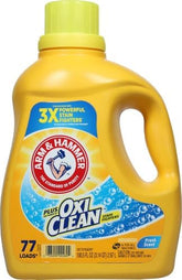 Arm & Hammer Plus OxiClean Fresh Scent, 77 Loads Liquid Laundry Detergent, 100.5 Fl oz (Pack of 2)