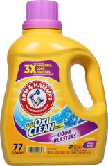 ARM & HAMMER Plus OxiClean Odor Blasters Fresh Burst,77 Loads Liquid Laundry Detergent,100.5 Fl oz,(Pack of 2)