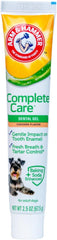 Arm & Hammer Complete Care Dental Gel, Gel-Style Dog Toothpaste - Fresh Breath, Tartar Control, Gentle on Enamel, Fluoride Free - Baking Soda Enhanced Dental Dog Supplies, Chicken Flavor, 2.5oz