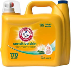 ARM & HAMMER Sensitive Skin Plus Fresh Scent, 170 Loads Liquid Laundry Detergent, 170 Fl oz