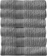 Arm & Hammer Quick Dry Washcloth Set, 6 Piece, Grey