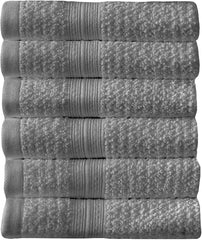 Arm & Hammer Quick Dry Washcloth Set, 6 Piece, Grey