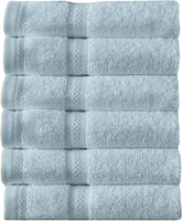 Arm & Hammer Performance Towel Washcloth Set, 6 Piece, Light Blue