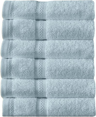 Arm & Hammer Performance Towel Washcloth Set, 6 Piece, Light Blue