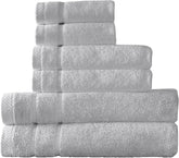 Arm & Hammer Super Soft Bath Towel Set, 6 Piece, Light Grey