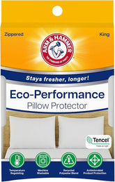 Arm & Hammer Eco Performance Zippered Pillow Protector with Tencel, 2-Pack, King
