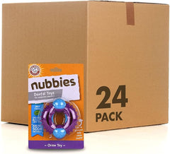 Arm & Hammer for Pets Nubbies Orion Dog Dental Toy| Best Dog Chew Toy for Moderate Chewers | Dog Dental Toy Helps Reduce Plaque & Tartar Without Brushing | Mint Flavor - 24 Pack