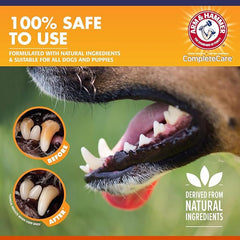 Arm & Hammer Complete Care Enzymatic Dog Toothpaste with Baking Soda and Calcium, Fluoride Free Formula for Plaque Tartar Control and Fresh Breath, Chicken Flavor, 6.2 Oz - 6 Pack