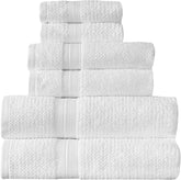 Arm & Hammer Quick Dry Bath Towel Set, 6 Piece, White