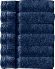 Arm & Hammer Super Soft Washcloths, 6 Piece, Dark Blue