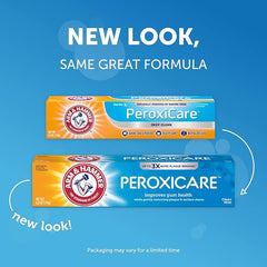ARM & HAMMER Peroxicare Toothpaste for Gum Health, Baking Soda Toothpaste, Clean Mint, 6.0oz (Pack of 2)