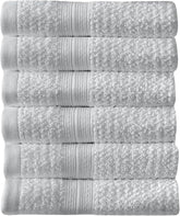 Arm & Hammer Quick Dry Washcloth Set, 6 Piece, Light Grey