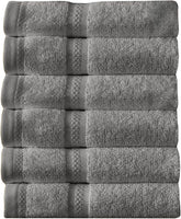 Arm & Hammer Performance Towel Washcloth Set, 6 Piece, Grey