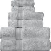 Arm & Hammer Quick Dry Bath Towel Set, 6 Piece, Light Grey