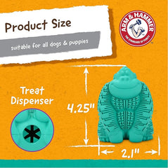 Arm & Hammer for Pets Super Treadz Gorilla Dental Chew Toy for Dogs - Dog Dental Toys Reduce Plaque & Tartar Buildup Without Brushing - Safe for Dogs up to 35 Lbs (Pack of 12)