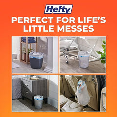 Hefty Small Trash Bags, Ocean Water Scent, 4 Gallon, 34 Count