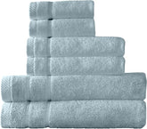 Arm & Hammer Super Soft Bath Towel Set, 6 Piece, Light Blue