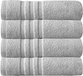 Arm & Hammer Performance Bath Towels, 4 Piece, Light Grey
