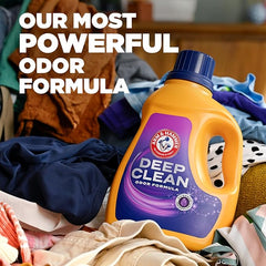 ARM & HAMMER™ Deep Clean Odor Formula Liquid Laundry Detergent, Laundry Odor Remover, Radiant Burst Scent, 150 Fl Oz, 100 Loads