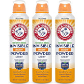 Arm & Hammer Invisible Body Powder Spray, Clear Talc-Free Body Odor & Sweat Control For Men & Women, Spray Body Powder For Women And Men, Arm And Hammer Body Spray Powder, 7 Oz (3 Pack)