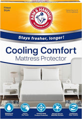 Arm & Hammer Cooling Comfort Fitted Mattress Protector, Queen