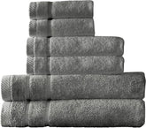 Arm & Hammer Super Soft Bath Towel Set, 6 Piece, Grey