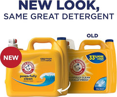 ARM & HAMMER Liquid Laundry Detergent, Clean Burst Fresh, 170 fl oz, 170 Loads