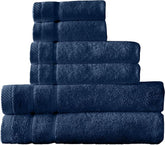 Arm & Hammer Super Soft Bath Towel Set, 6 Piece, Dark Blue