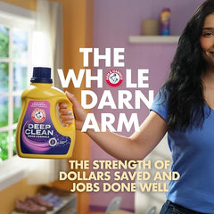 ARM & HAMMER Deep Clean Stain Formula OxiClean Max Force Liquid Laundry Detergent, Sparkling Clean Scent, 75 Fl Oz, 50 Loads