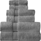 Arm & Hammer Quick Dry Bath Towel Set, 6 Piece, Grey
