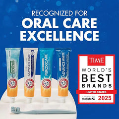ARM & Hammer Toothpaste Plus TheraBreath Breath Fresheners, ICY Mint Flavor, Teeth Whitening Toothpaste, Anticavity Fluoride for Bad Breath, 5.5 Oz (Pack of 2)