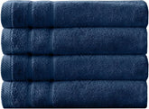 Arm & Hammer Super Soft Bath Towels, 4 Piece, Dark Blue