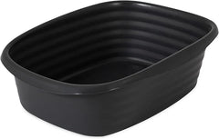 Arm & Hammer Simply Recycled Wave Open Cat Litter Pan, Small, Cat Litter Box, Made in USA, Black