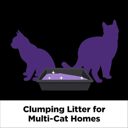 ARM & HAMMER Clump & Seal SLIDE Platinum Multi-Cat Clumping Cat Litter, 14-Day Odor Control, EZ Clean Technology, 18 lbs – No Scrubbing, Powerful Odor Eliminator