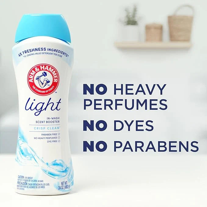 Arm & Hammer Clean & Simple in-wash Scent Booster Crisp Clean 24oz(Pack of 4)