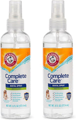 Arm & Hammer Complete Care Dog Dental Spray, Mint Flavor, Easy Brushless Dog Breath Freshener, Baking Soda Enhanced Formula for Fresh Dog Breath, 6oz - 2 Pack