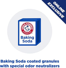 ARM & Hammer Ultra Last Clumping Cat Litter Unscented MultiCat 18 Lbs. Pet Friendly with Baking Soda Odor Control Litter