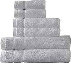 Arm & Hammer Super Soft Bath Towel Set, 6 Piece, Light Grey