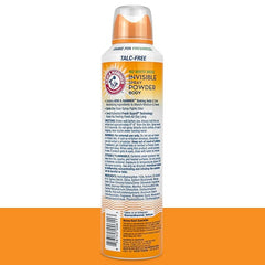 Arm & Hammer Invisible Body Powder Spray, Clear Talc-Free Body Odor & Sweat Control for Men & Women, Spray Body Powder for Women and Men, Arm and Hammer Body Spray Powder, 7 Oz (1 Pack)