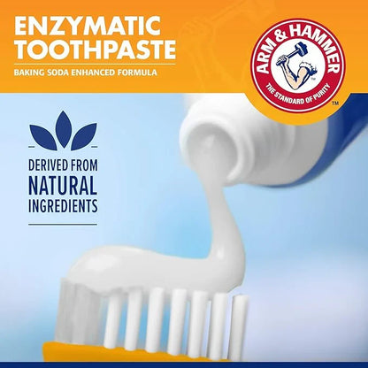 Arm & Hammer for Pets Tartar Control Dog Dental Care Kit, Dog Toothpaste Kit with Toothbrush and Finger Brush for Oral Hygiene and Fresh Breath Care, Banana Mint Flavor, 2.5 oz, 3-Piece Kit