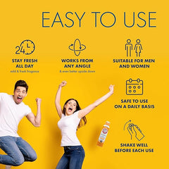 Arm & Hammer Invisible Body Powder Spray, Clear Talc-Free Body Odor & Sweat Control for Men & Women, Spray Body Powder for Women and Men, Arm and Hammer Body Spray Powder, 7 Oz (1 Pack)
