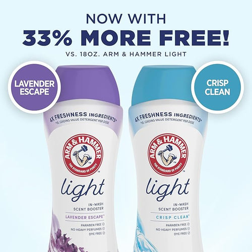 Arm & Hammer Clean & Simple in-wash Scent Booster Crisp Clean 24oz(Pack of 4)