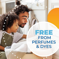 ARM & HAMMER Power Sheets Laundry Detergent, Fragrance Free, No Dyes or Perfumes, Lightweight and Travel-Friendly, 60 Count, Up to 120 Small Loads