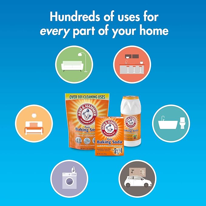 Arm & Hammer Baking Soda,8 Ounce (Pack of 24)