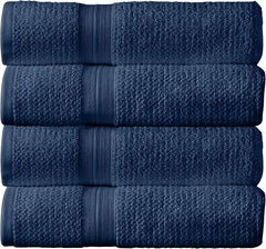 Arm & Hammer Quick Dry Bath Towels, 4 Piece, Dark Blue