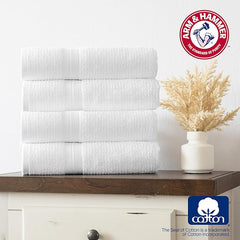 Arm & Hammer Quick Dry Bath Towels, 4 Piece, Light Grey