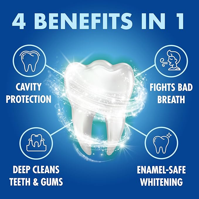 ARM & Hammer Toothpaste Plus TheraBreath Breath Fresheners, ICY Mint Flavor, Teeth Whitening Toothpaste, Anticavity Fluoride for Bad Breath, 5.5 Oz (Pack of 2)