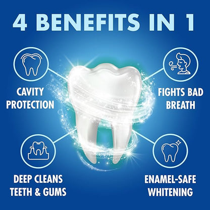 ARM & Hammer Toothpaste Plus TheraBreath Breath Fresheners, ICY Mint Flavor, Teeth Whitening Toothpaste, Anticavity Fluoride for Bad Breath, 5.5 Oz (Pack of 2)