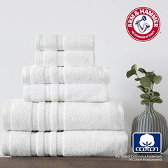 Arm & Hammer Performance Bath Towel Set, 6 Piece, Light Blue