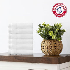 Arm & Hammer Super Soft Washcloths, 6 Piece, Dark Blue